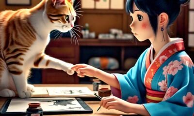 Meow Meets Manga: The Anime:tvsddfmwsvg= Cats Universe