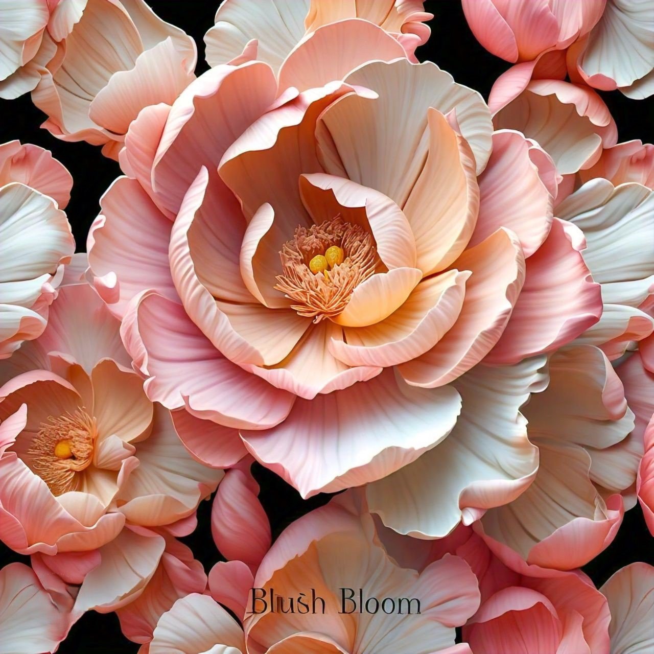 Blush Bloom: Pink:gdxr6qp7qy0= Wallpaper Art